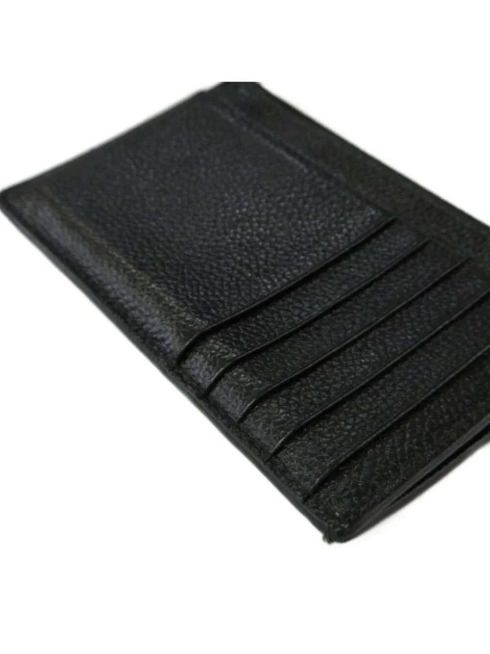 Balenciaga Coin & Card Case Fragment Black Leather Logo